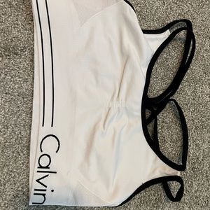 White Calvin Klein Sportsbra